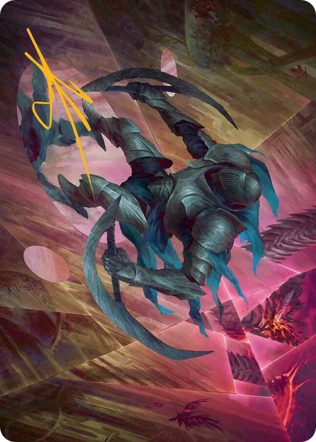 Xerex Strobe Knight Art CardGold Stamped Signature 20 (Art Series: March of the Machine)  | Good Games Modbury
