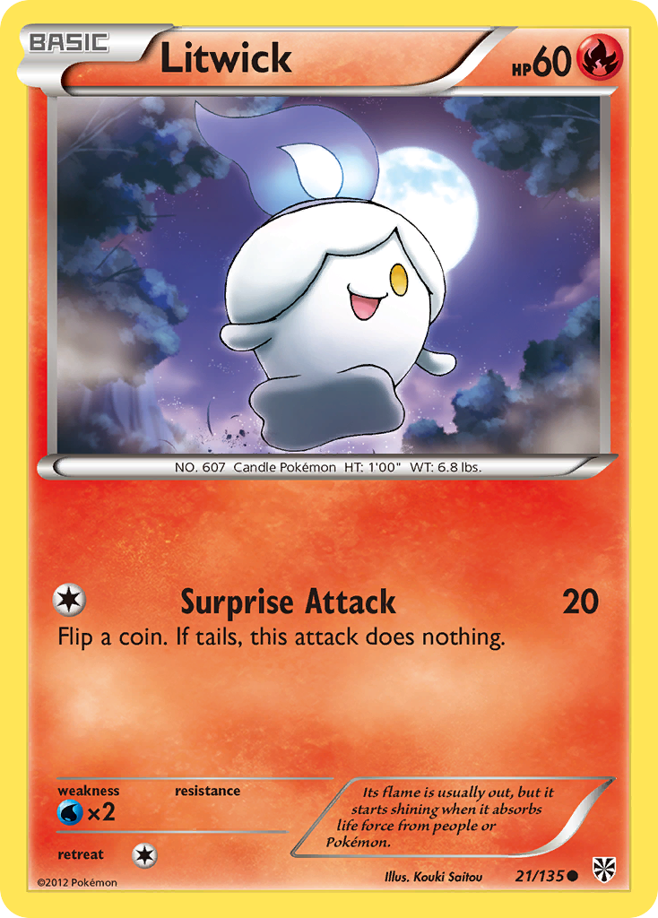 Litwick (21/135) [Black & White: Plasma Storm] | Good Games Modbury