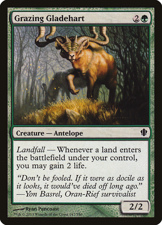 Grazing Gladehart [Commander 2013] | Good Games Modbury