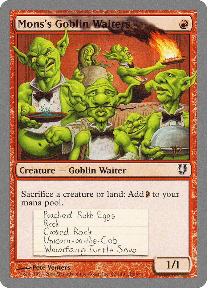 Mons's Goblin Waiters 82/140 (Unhinged)  | Good Games Modbury