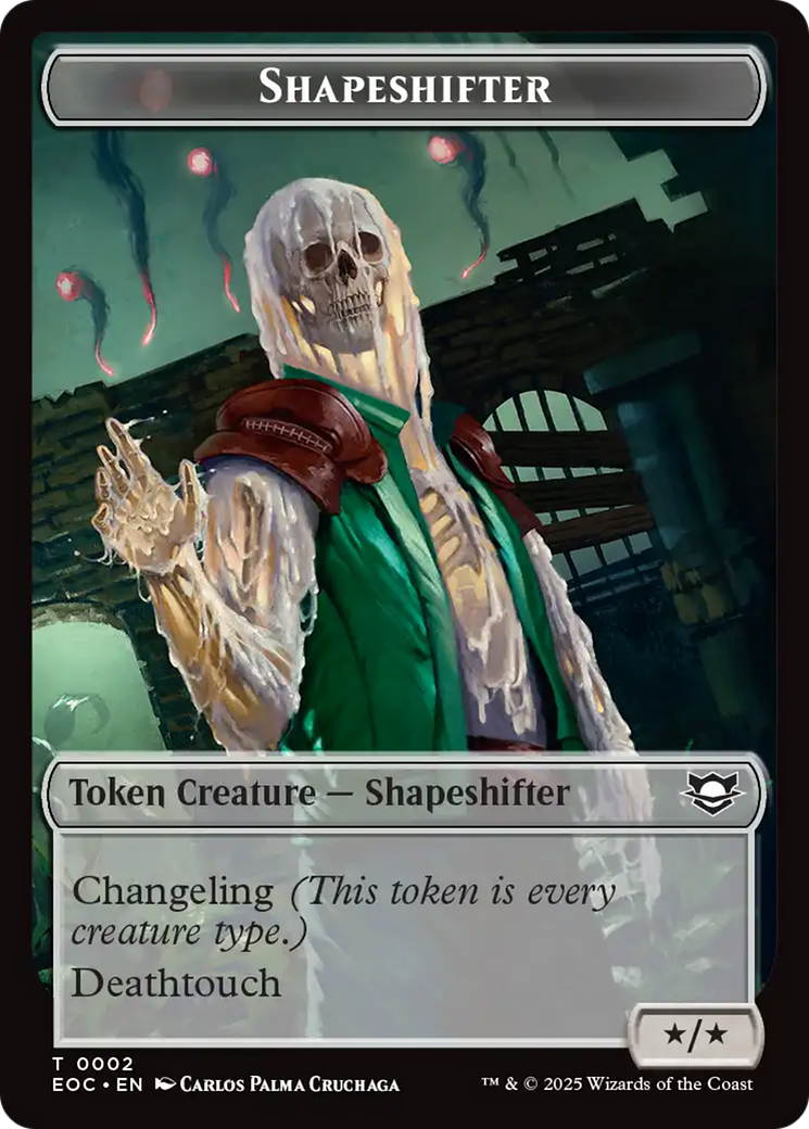 Shapeshifter // Golem (0013) Double-Sided Token [Edge of Eternities Commander Tokens] | Good Games Modbury