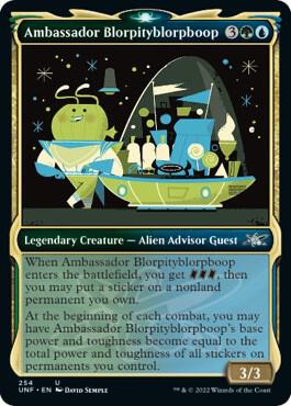Ambassador Blorpityblorpboop Showcase 254/244 (Unfinity)  - Foil | Good Games Modbury