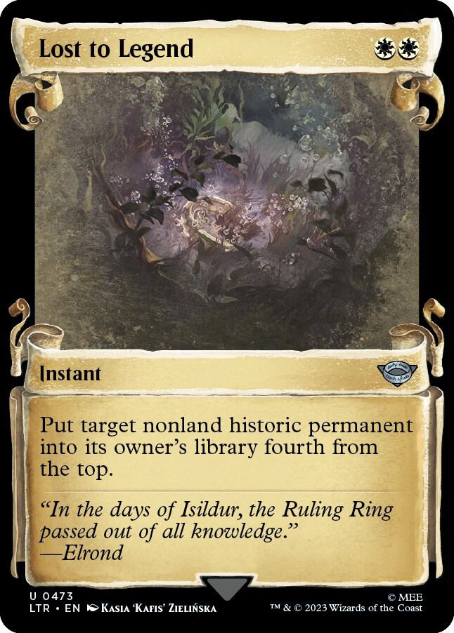 Lost to Legend 473 (Universes Beyond: The Lord of the Rings: Tales of Middle-earth)  - Showcase Scroll Foil | Good Games Modbury