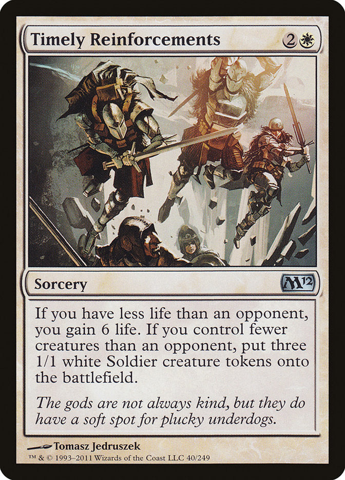 Timely Reinforcements 40/249 (Magic 2012 (M12))  | Good Games Modbury