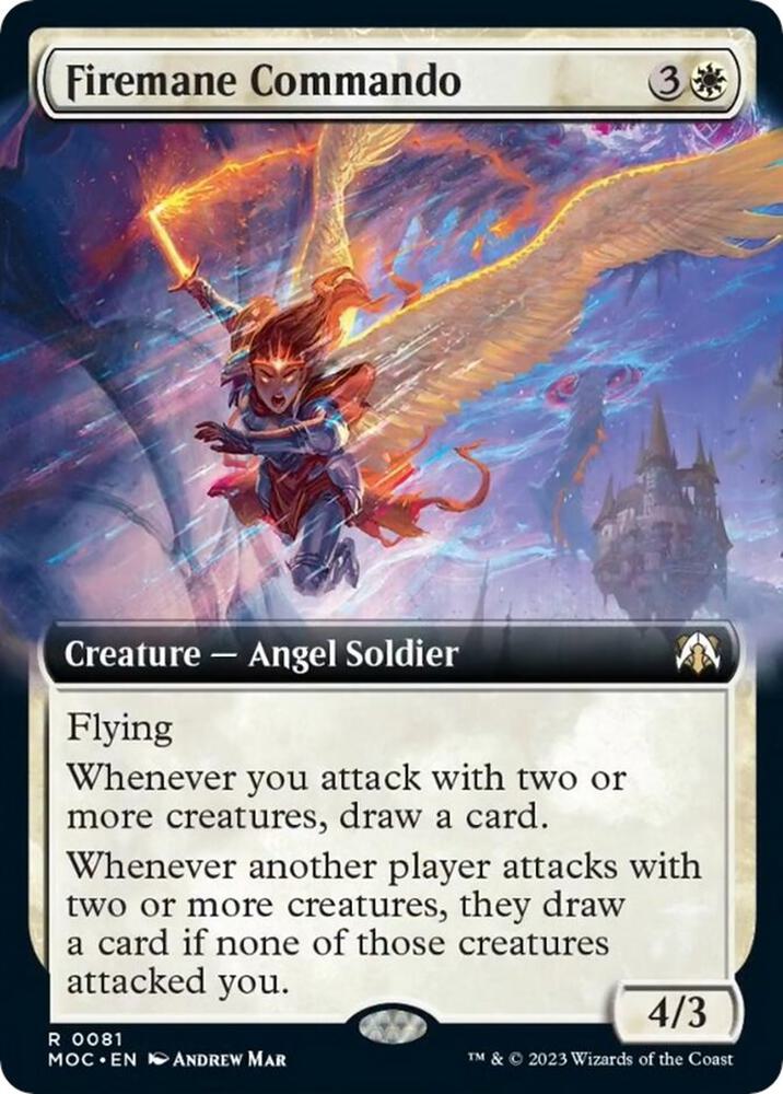 Firemane Commando 81/444 (Commander: March of the Machine)  - Extended Art Foil | Good Games Modbury