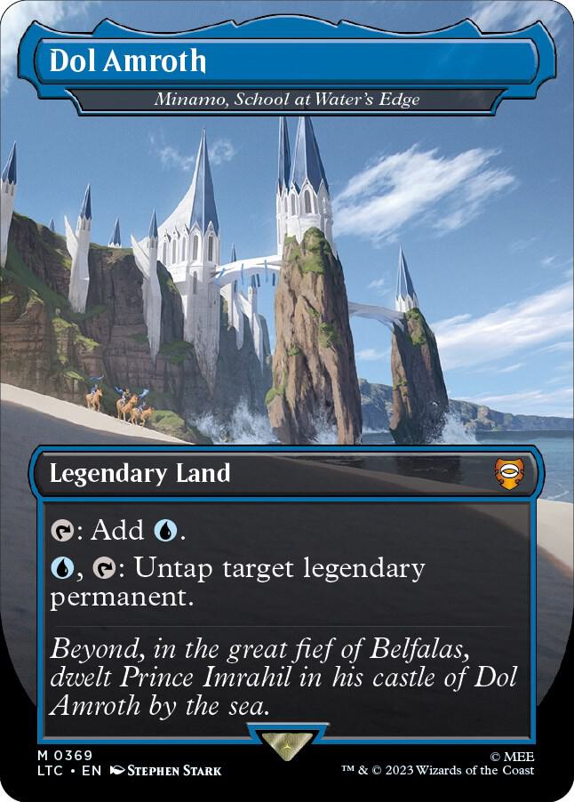 Dol Amroth - Minamo, School at Waters Edge 369 (Commander: The Lord of the Rings: Tales of Middle-earth)  - Borderless Foil | Good Games Modbury