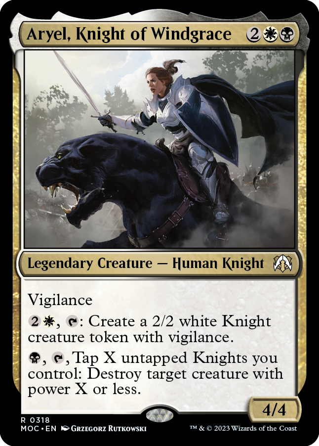 Aryel, Knight of Windgrace [March of the Machine Commander] | Good Games Modbury