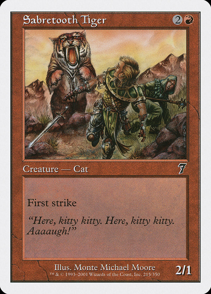 Sabretooth Tiger [Seventh Edition] | Good Games Modbury