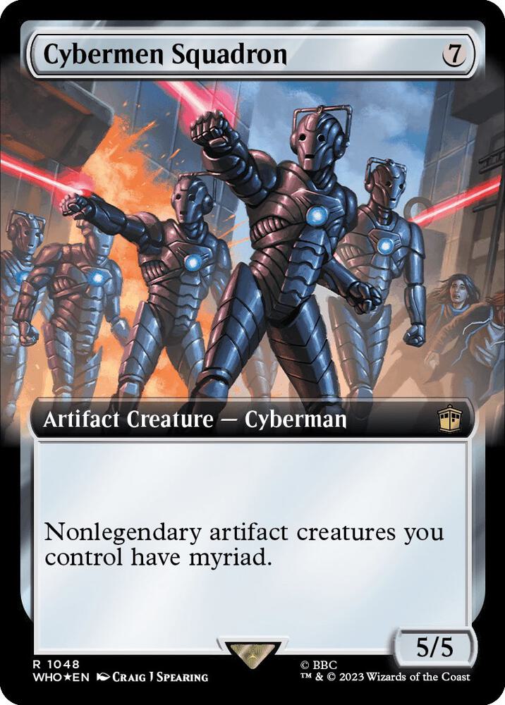 Cybermen Squadron 1048/331 (Universes Beyond: Doctor Who)  - Extended Art Surge Foil | Good Games Modbury