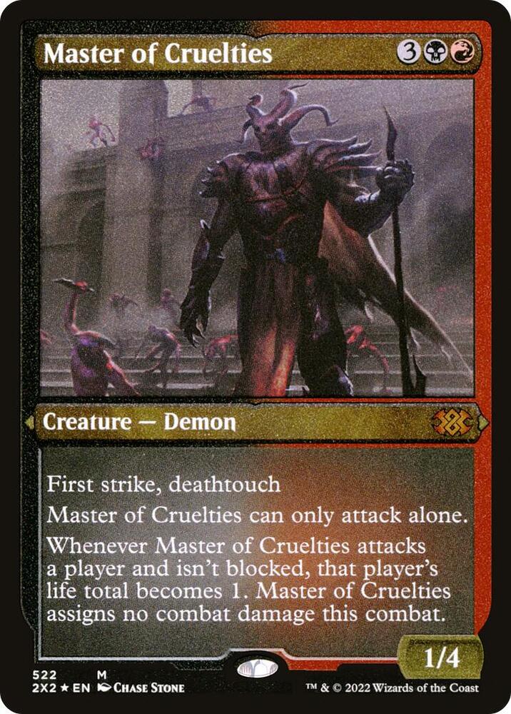 Master of Cruelties Foil Etched 522 (Double Masters 2022)  - Foil | Good Games Modbury