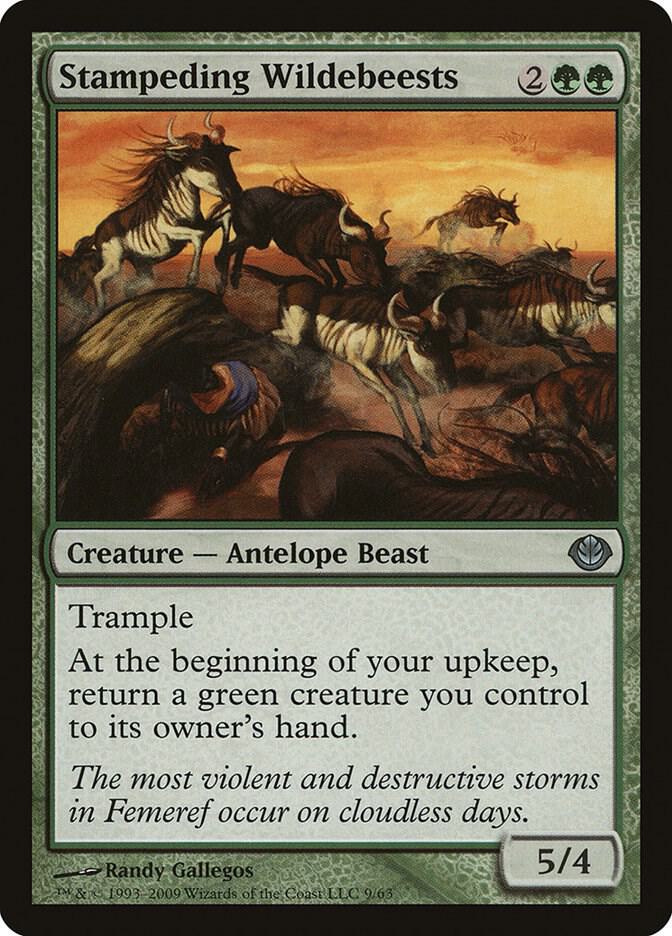 Stampeding Wildebeests 9/63 (Duel Decks: Garruk vs. Liliana)  | Good Games Modbury