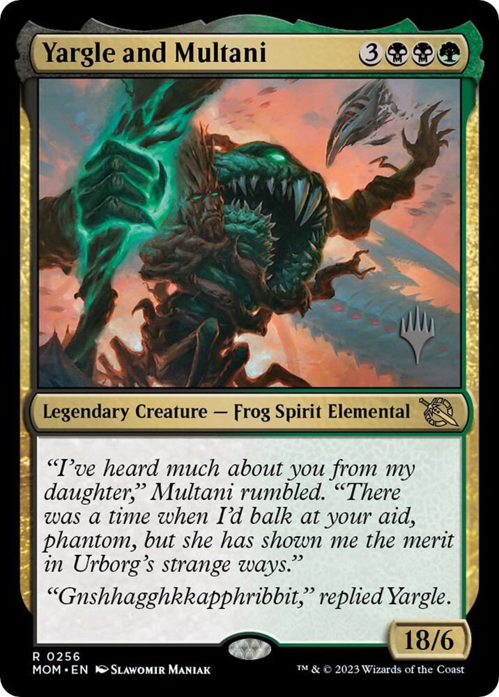 Yargle and Multani 256p/162 (Promo Pack: March of the Machine)  - Foil | Good Games Modbury