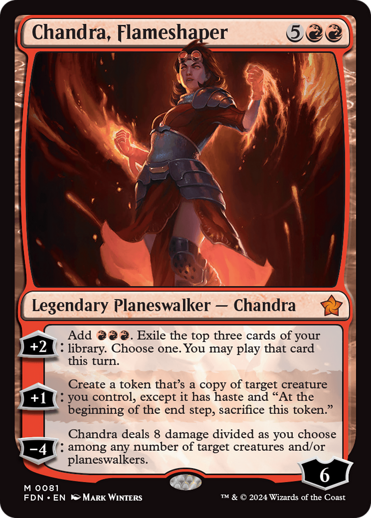 Chandra, Flameshaper [Foundations] | Good Games Modbury