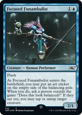 Focused Funambulist Galaxy Foil 333/244 (Unfinity)  - Foil | Good Games Modbury