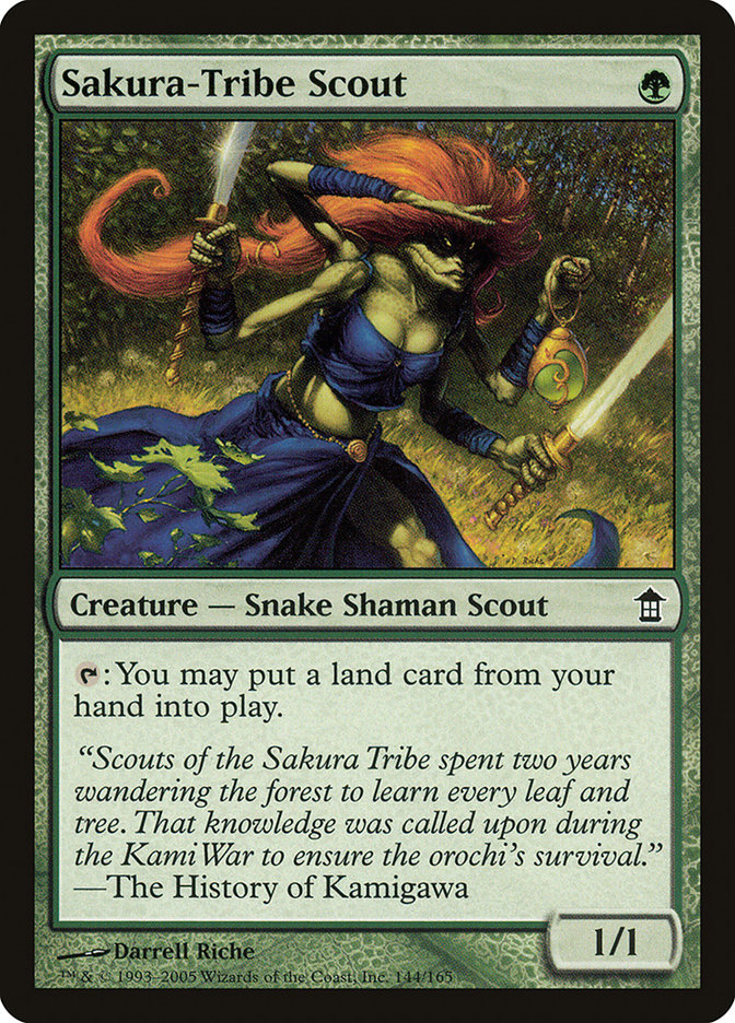 Sakura-Tribe Scout 144/165 (Saviors of Kamigawa)  - Foil | Good Games Modbury