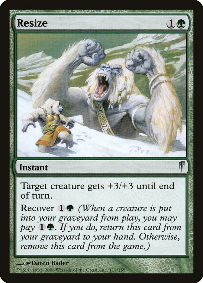 Resize 117/155 (Coldsnap)  - Foil | Good Games Modbury