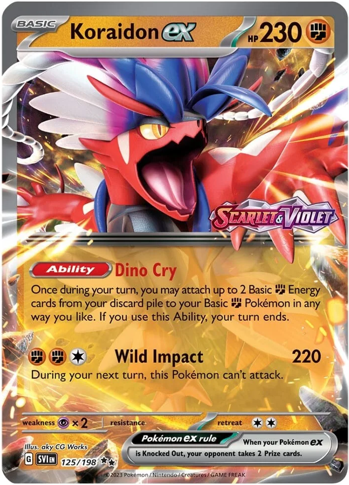 Koraidon ex (125/198) (Stamped) [Scarlet & Violet: Base Set] | Good Games Modbury