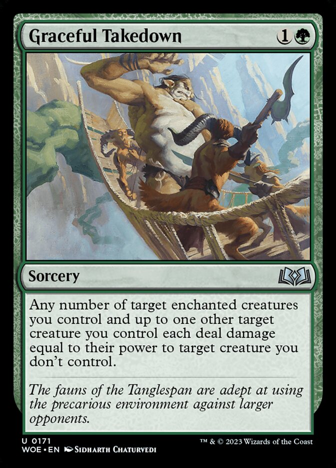 Graceful Takedown 171/276 (Wilds of Eldraine)  - Foil | Good Games Modbury
