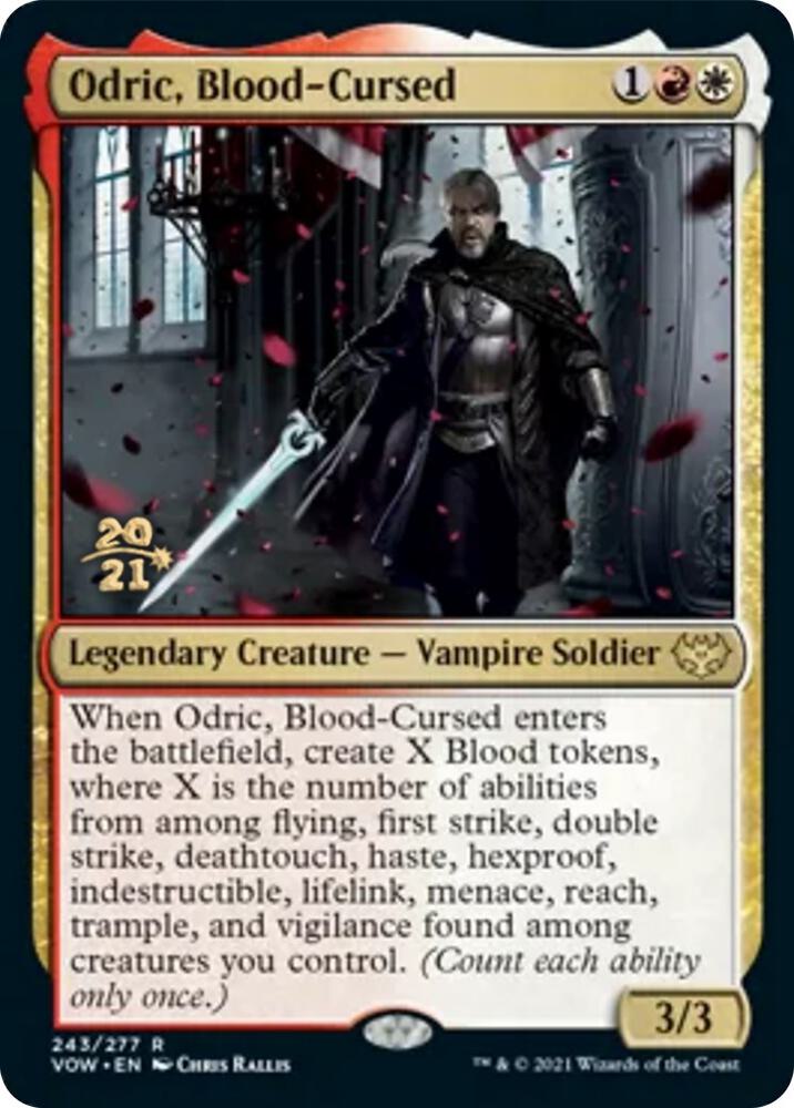 Odric Blood Cursed 243s/137 (Prerelease Cards)  - Foil | Good Games Modbury