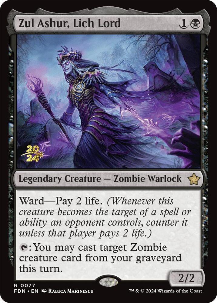 Zul Ashur Lich Lord 77s/101 (Prerelease Cards)  - Foil | Good Games Modbury