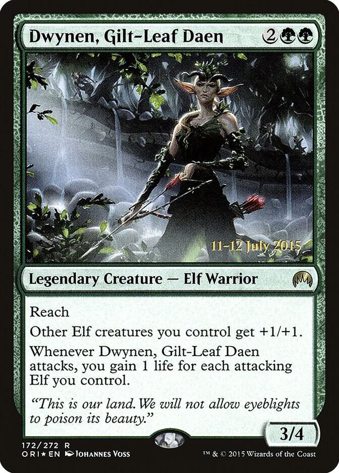 Dwynen Gilt Leaf Daen 172s/54 (Prerelease Cards)  - Foil | Good Games Modbury