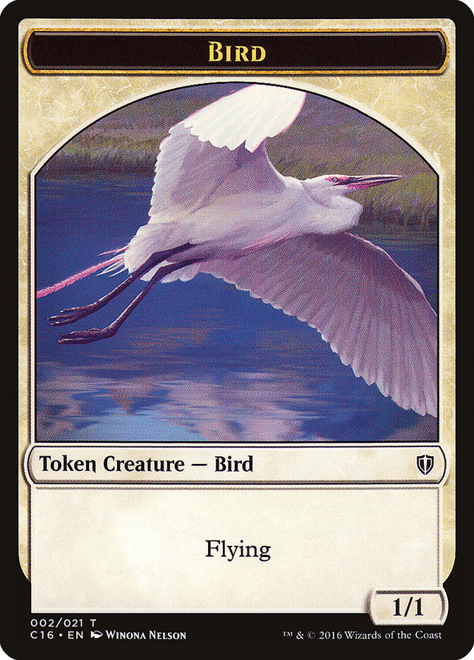 Myr // Bird (002) Double-Sided Token [Commander 2016 Tokens] | Good Games Modbury