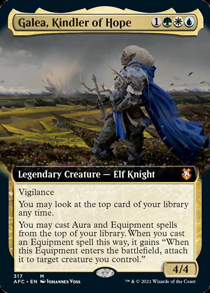 Galea, Kindler of Hope (Extended Art) [Dungeons & Dragons: Adventures in the Forgotten Realms Commander] | Good Games Modbury