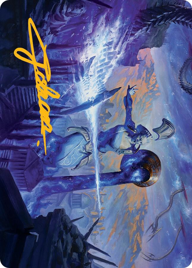 Ephara Ever Sheltering Art Card Gold Stamped Signature 8 (Art Series: March of the Machine)  | Good Games Modbury