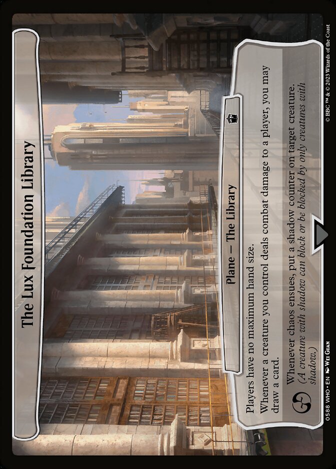 The Lux Foundation Library 588/331 (Planechase: Universes Beyond: Doctor Who)  | Good Games Modbury