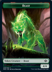 Beast // Clue (14) Double-Sided Token [Modern Horizons 2 Tokens] | Good Games Modbury
