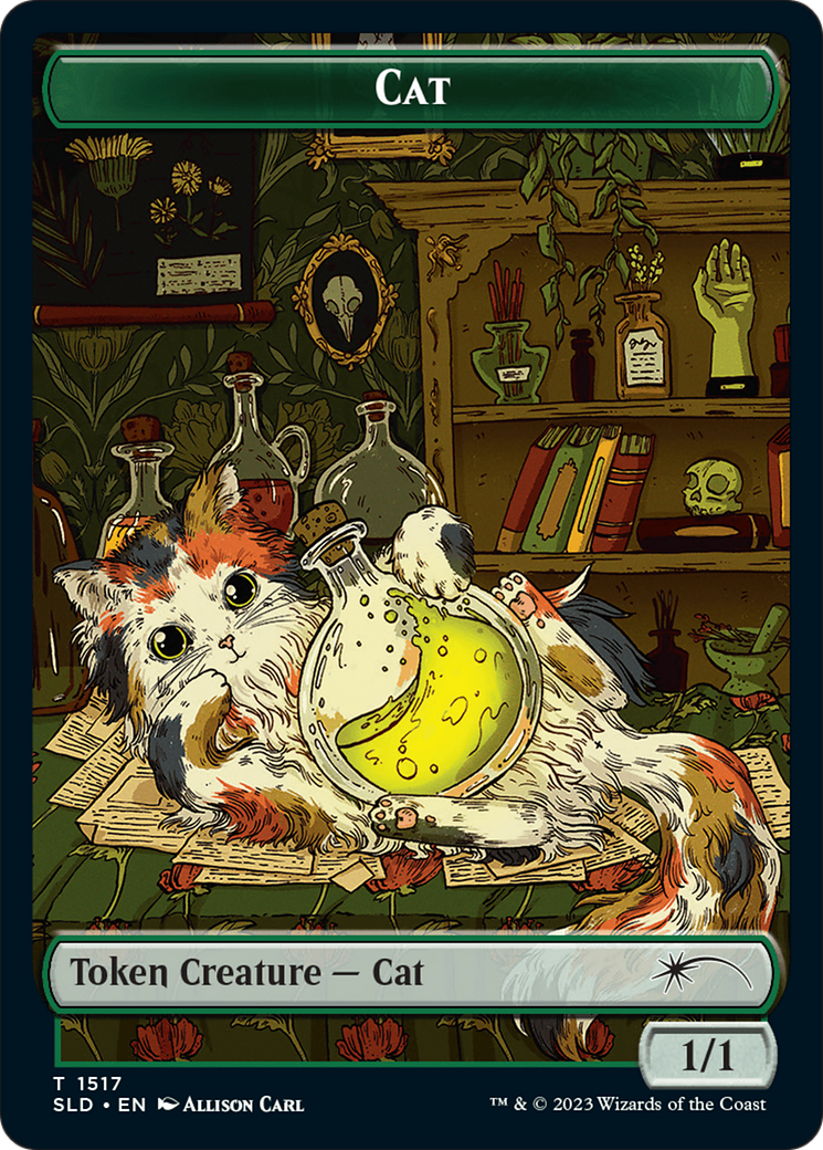 Dog // Cat Double-Sided Token [Secret Lair Commander Deck: Raining Cats and Dogs Tokens] | Good Games Modbury