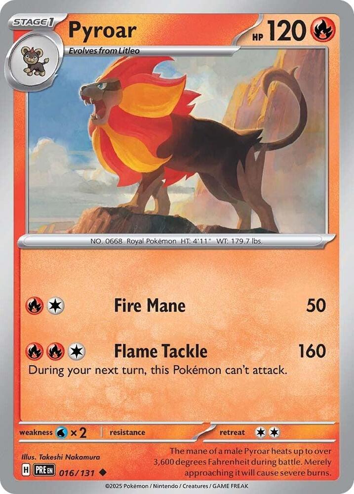 Pyroar (016/131) [Scarlet & Violet: Prismatic Evolutions] | Good Games Modbury
