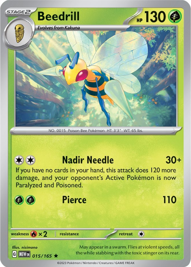 Beedrill (015/165) [Scarlet & Violet: 151] | Good Games Modbury