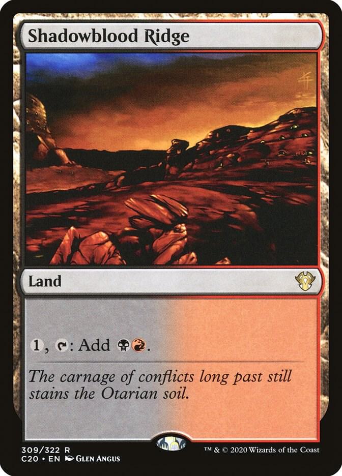 Shadowblood Ridge 309/322 (Commander 2020)  | Good Games Modbury