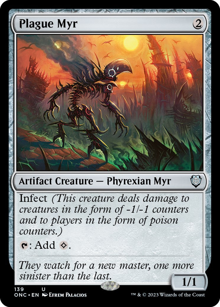 Plague Myr [Phyrexia: All Will Be One Commander] | Good Games Modbury