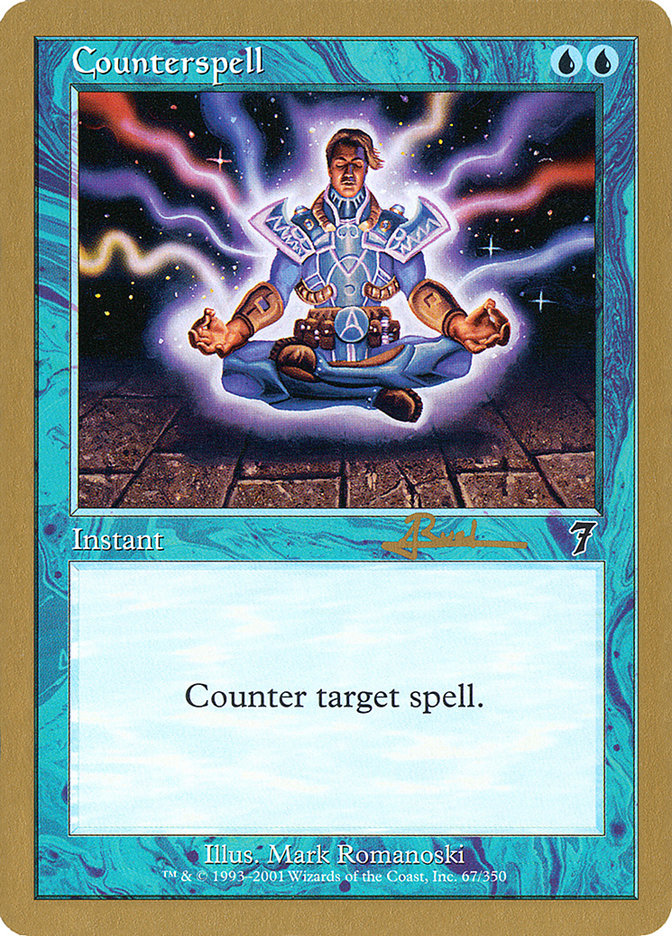 Counterspell (Antoine Ruel) (7ED) [World Championship Decks 2001] | Good Games Modbury