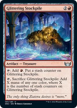 Glittering Stockpile 107/281 (Streets of New Capenna)  - Foil | Good Games Modbury