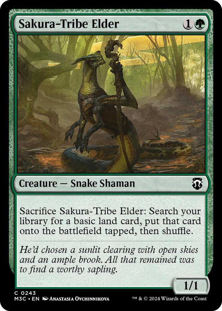 Sakura-Tribe Elder 243/411 (Commander: Modern Horizons 3)  - Ripple Foil | Good Games Modbury