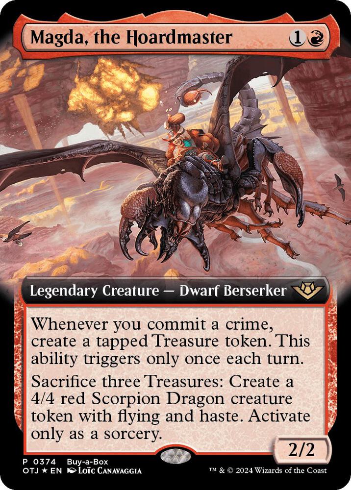 Magda the Hoardmaster Extended Art 374 (Buy-A-Box Promos)  - Foil | Good Games Modbury