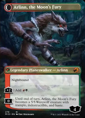 Arlinn, the Pack's Hope // Arlinn, the Moon's Fury (Borderless) [Innistrad: Midnight Hunt] | Good Games Modbury