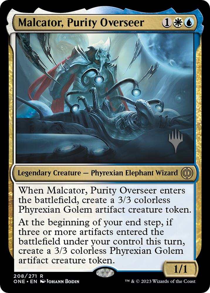 Malcator Purity Overseer 208p/160 (Promo Pack: Phyrexia: All Will Be One)  | Good Games Modbury