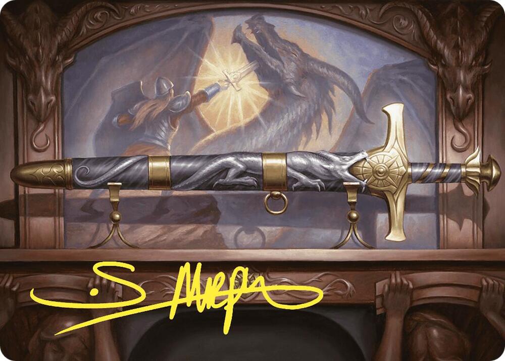Ancestral Blade Art Card Gold Stamped Signature 1 (Art Series: Commander Masters)  | Good Games Modbury