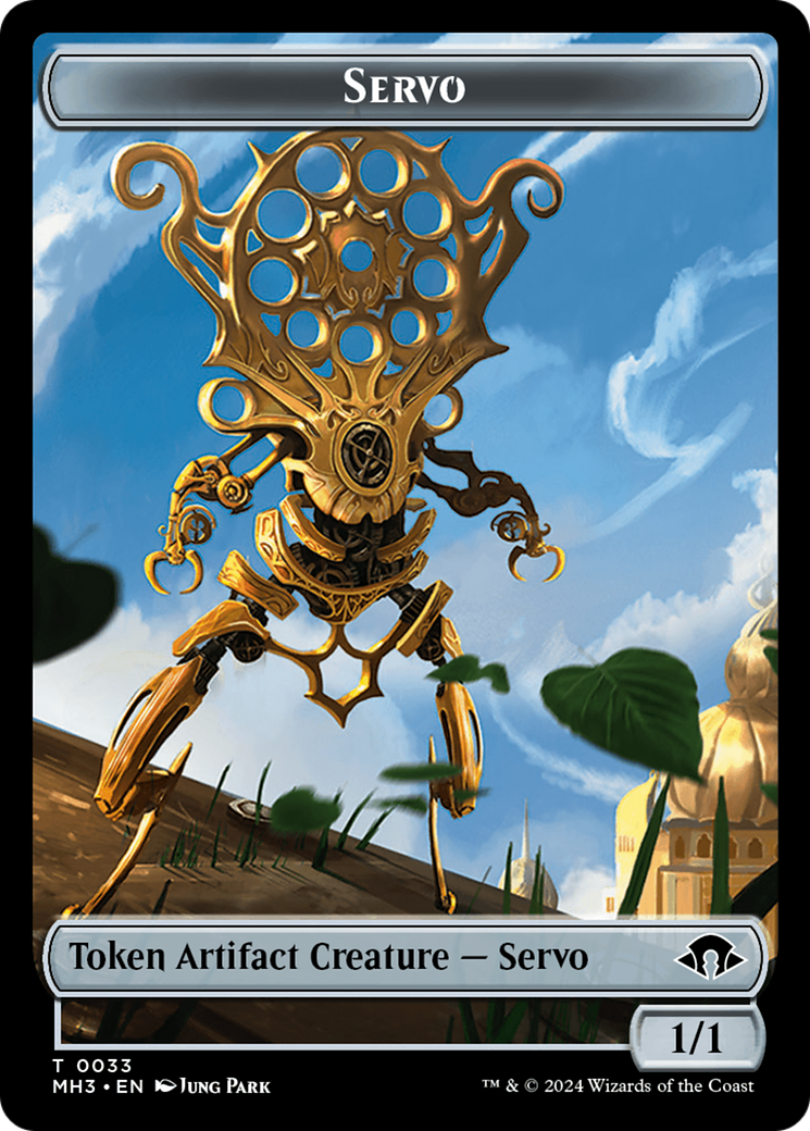 Aetherborn // Servo Double-Sided Token [Modern Horizons 3 Commander Tokens] | Good Games Modbury