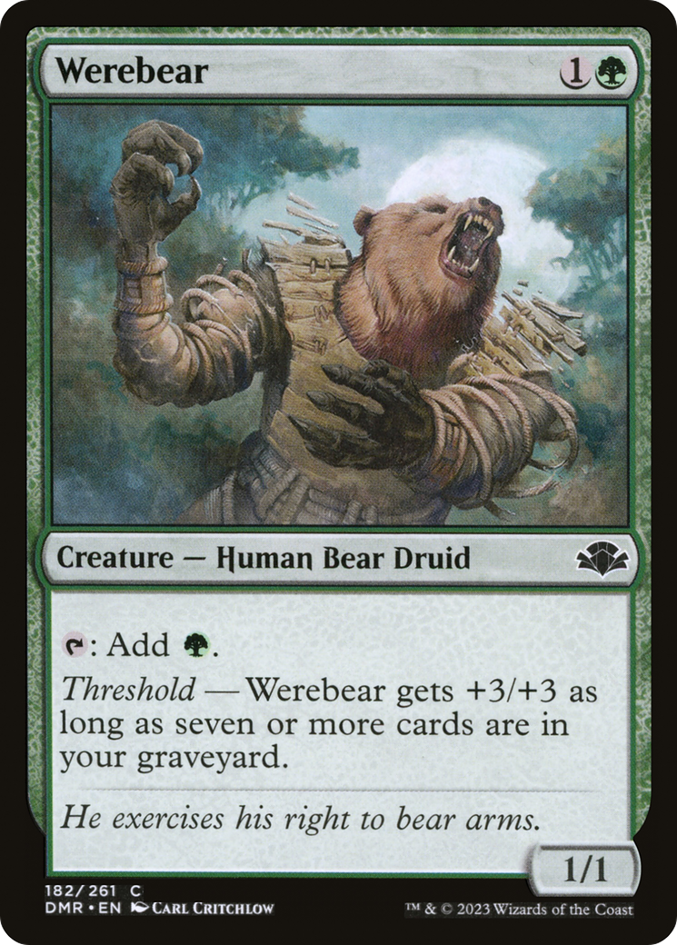 Werebear [Dominaria Remastered] | Good Games Modbury