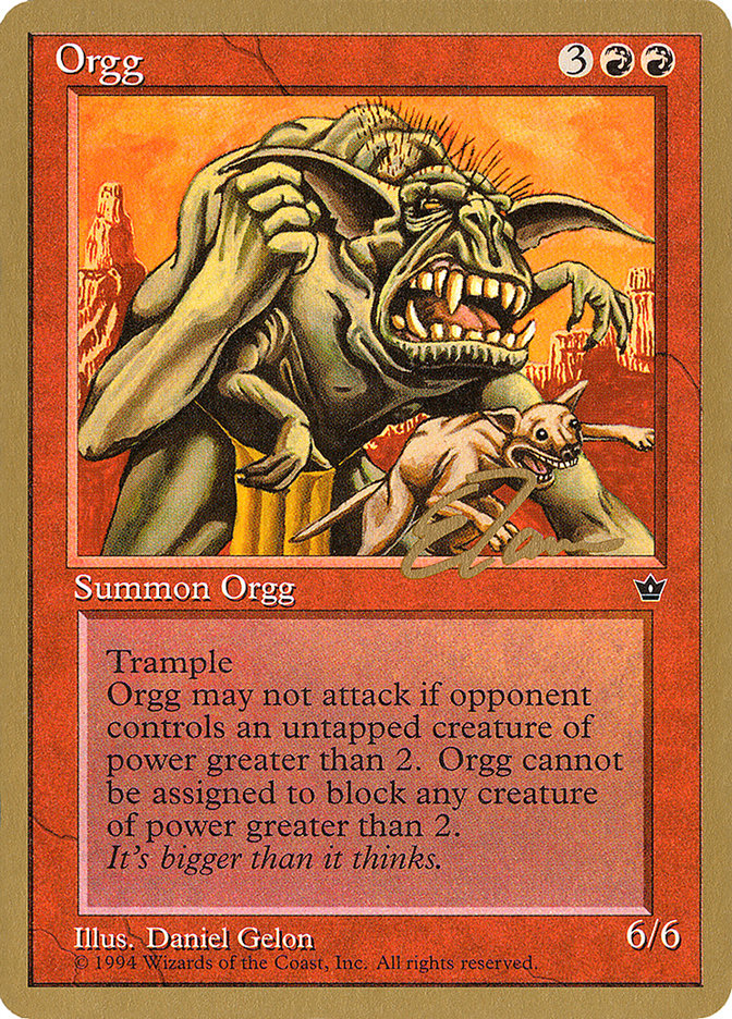 Orgg (Eric Tam) [Pro Tour Collector Set] | Good Games Modbury