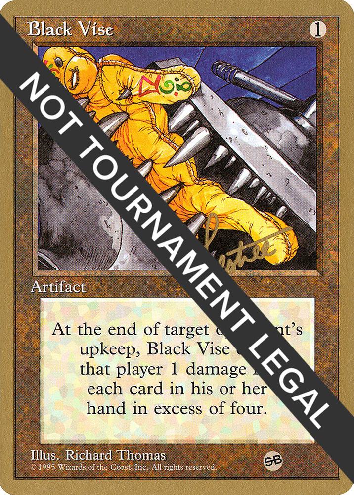 Black Vise 1996 Bertrand Lestree 4ED SB bl299sb/308 (World Championship Decks)  | Good Games Modbury