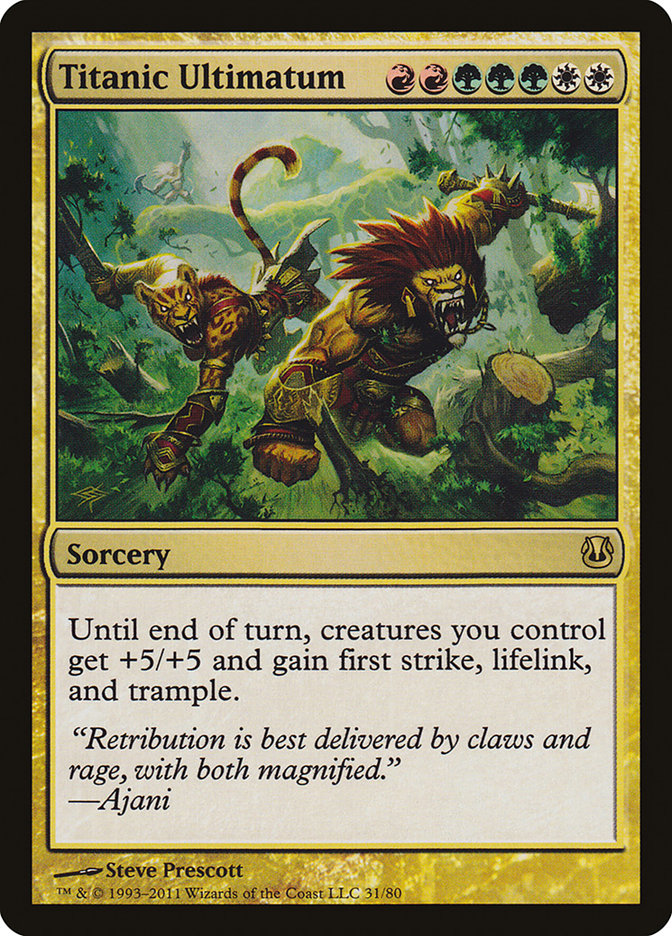 Titanic Ultimatum 31/80 (Duel Decks: Ajani vs. Nicol Bolas)  | Good Games Modbury