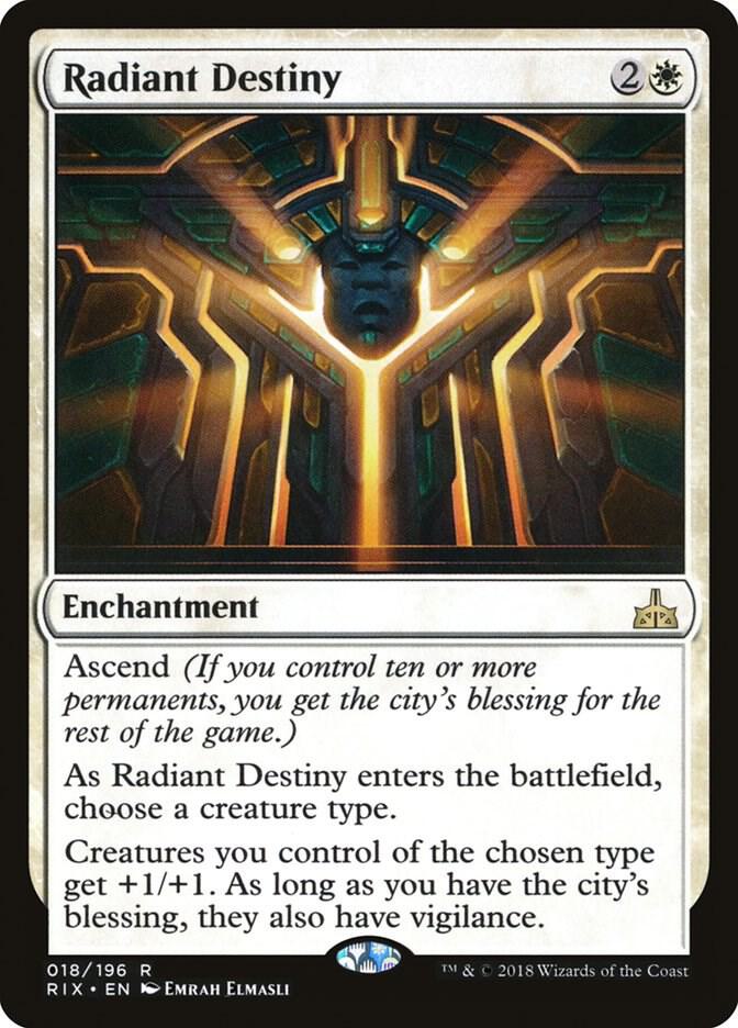 Radiant Destiny 18/196 (Rivals of Ixalan)  - Foil | Good Games Modbury