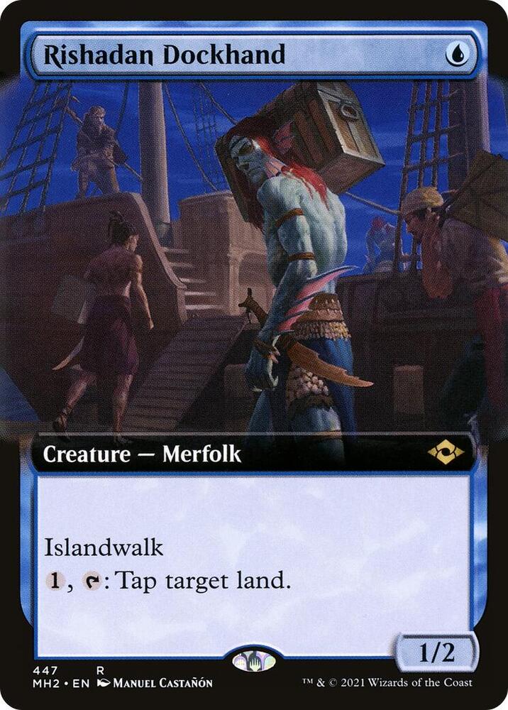 Rishadan Dockhand Extended Art 447 (Modern Horizons 2)  - Foil | Good Games Modbury