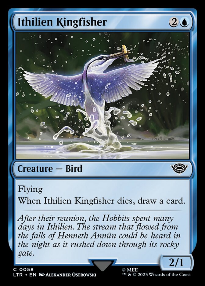 Ithilien Kingfisher 58 (Universes Beyond: The Lord of the Rings: Tales of Middle-earth)  - Foil | Good Games Modbury